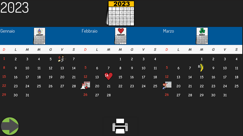 Calendario 2023