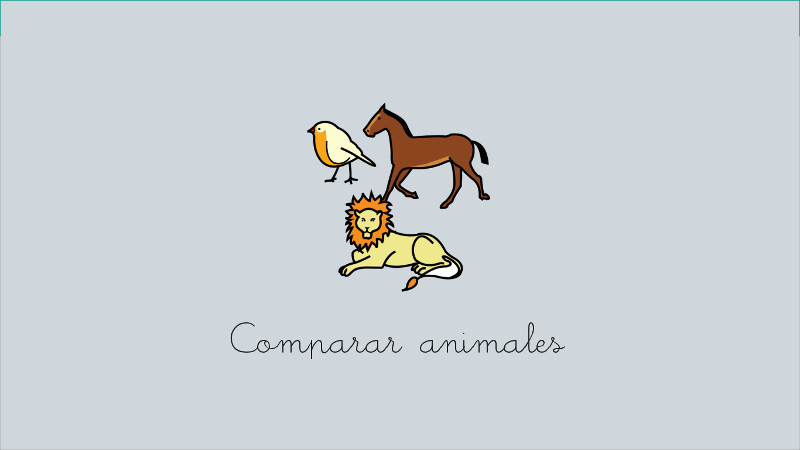 Comparar animales (ARASAAC)