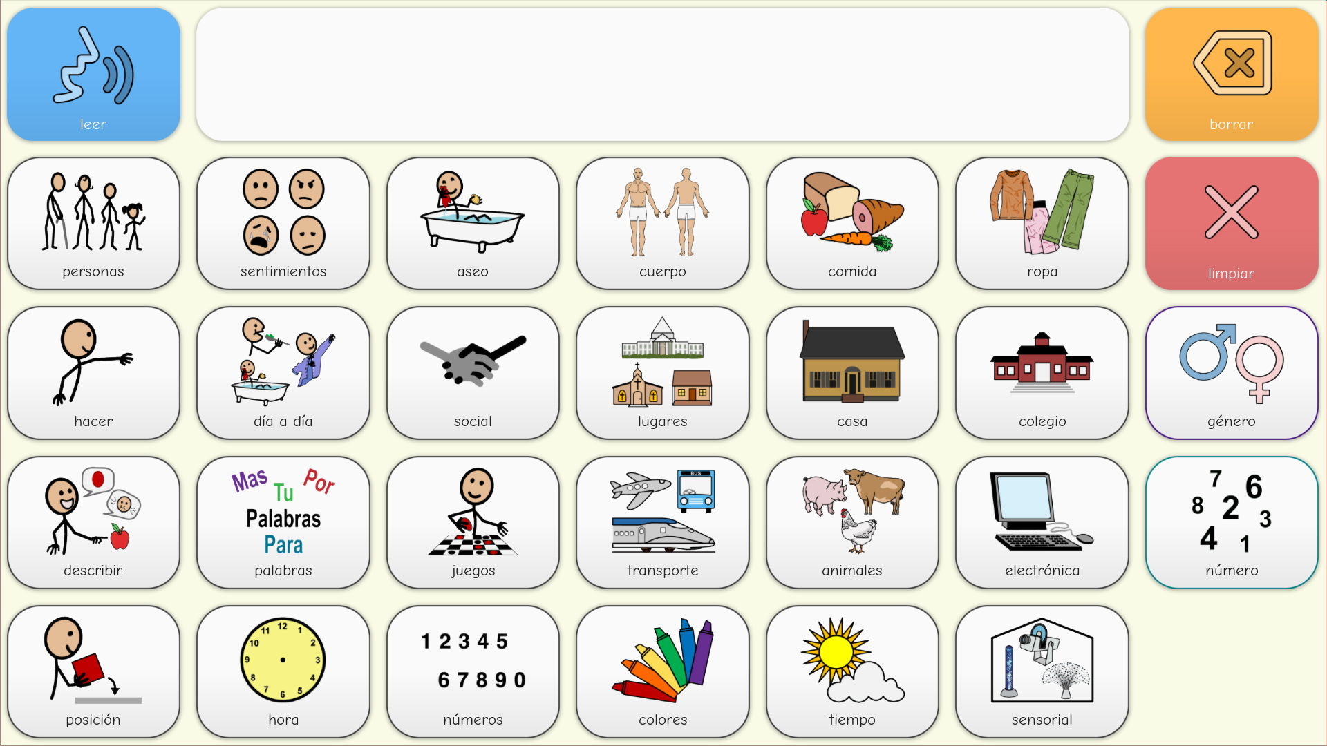 Comunicador pictos Verbo ES 2.0
