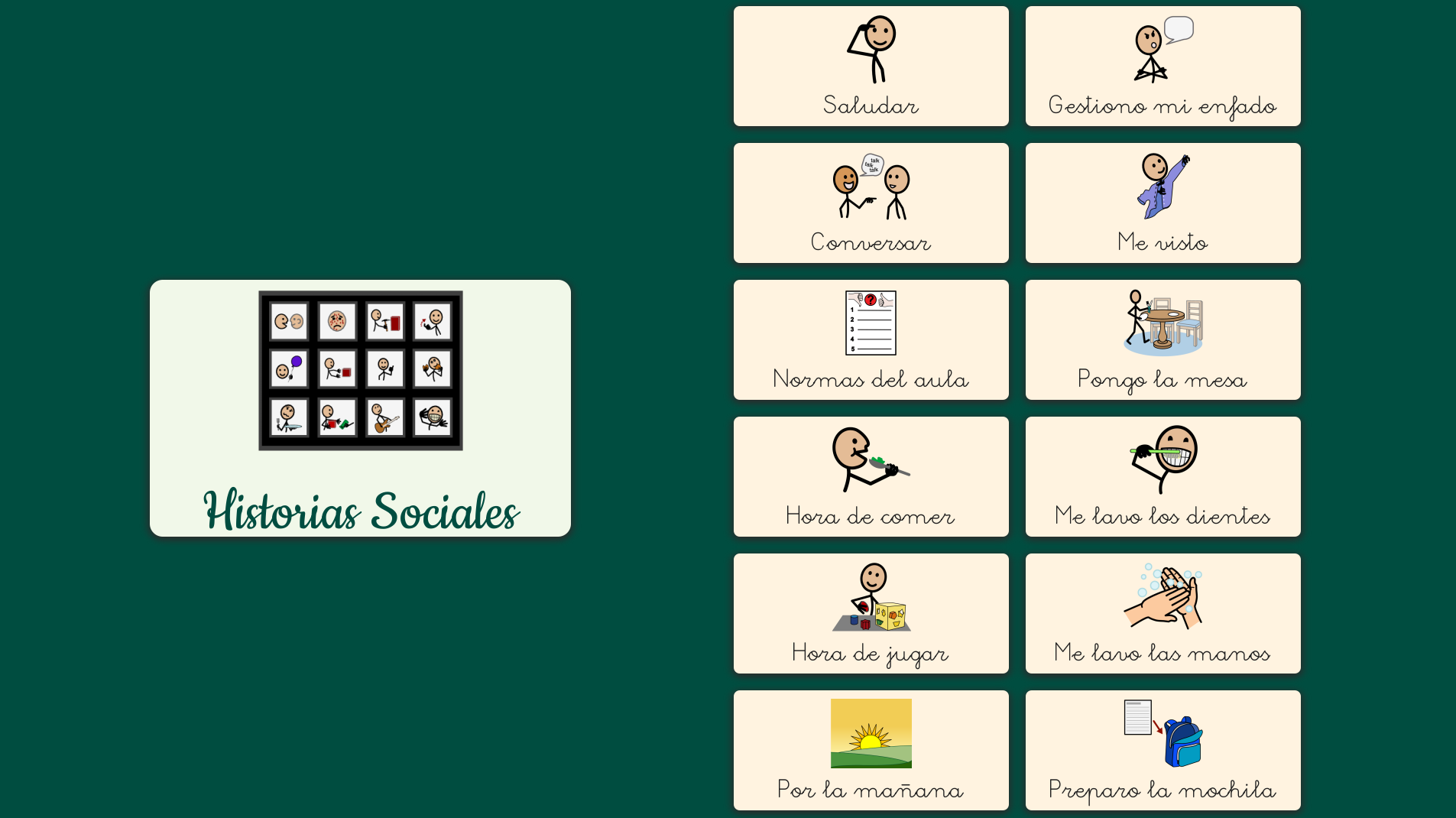 Historias sociales (Verbo 2)