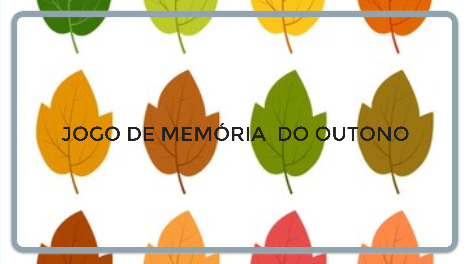 Juego de memoria de otoño