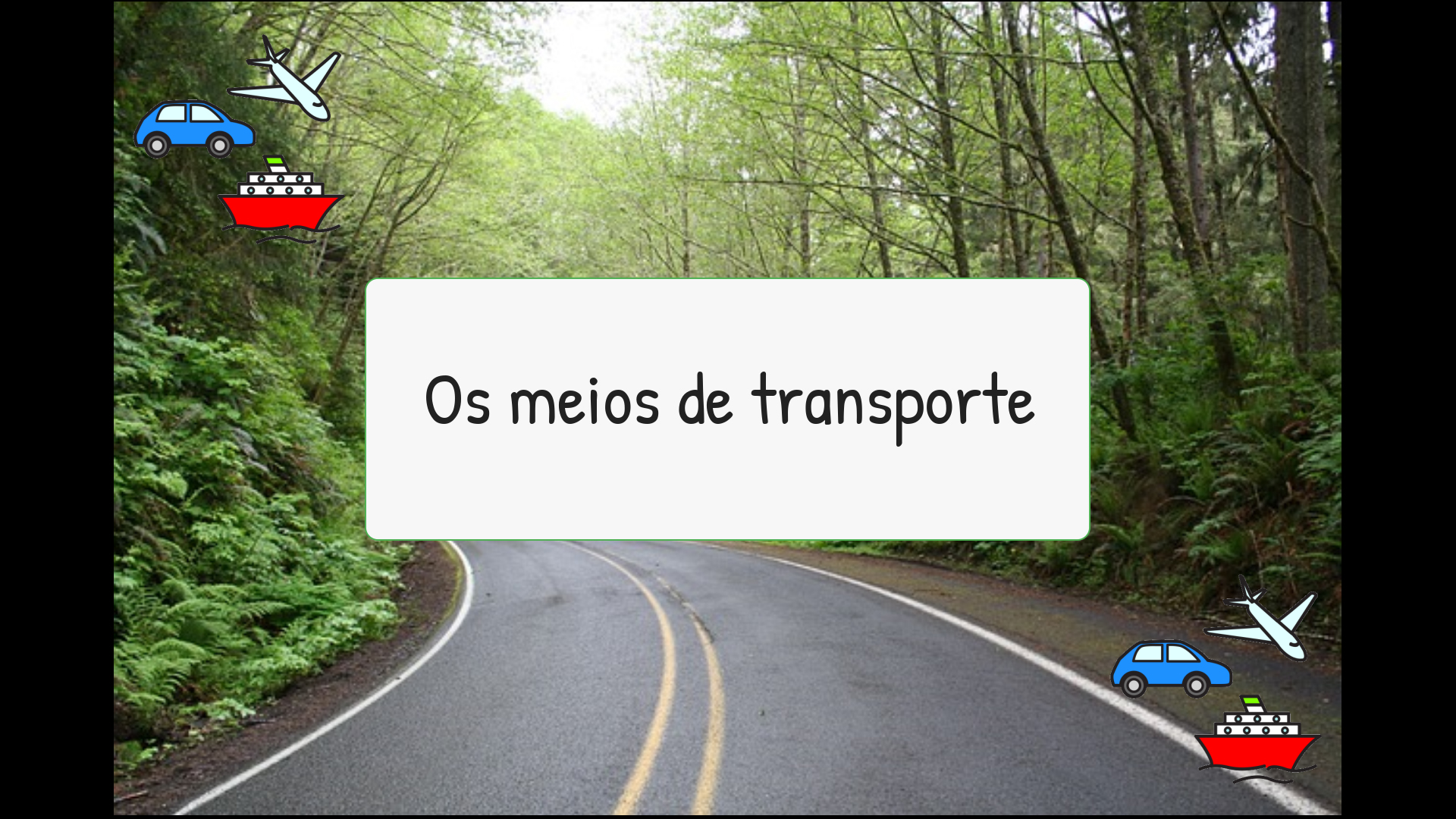 Siluetas - Medios de transporte