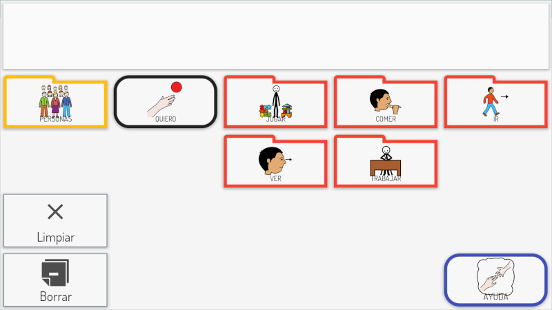 Tablero de comunicación de Miguel