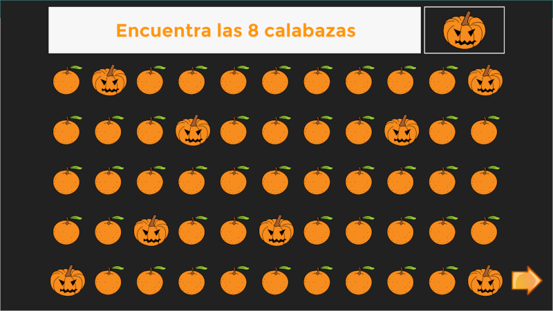 Discriminación visual Halloween