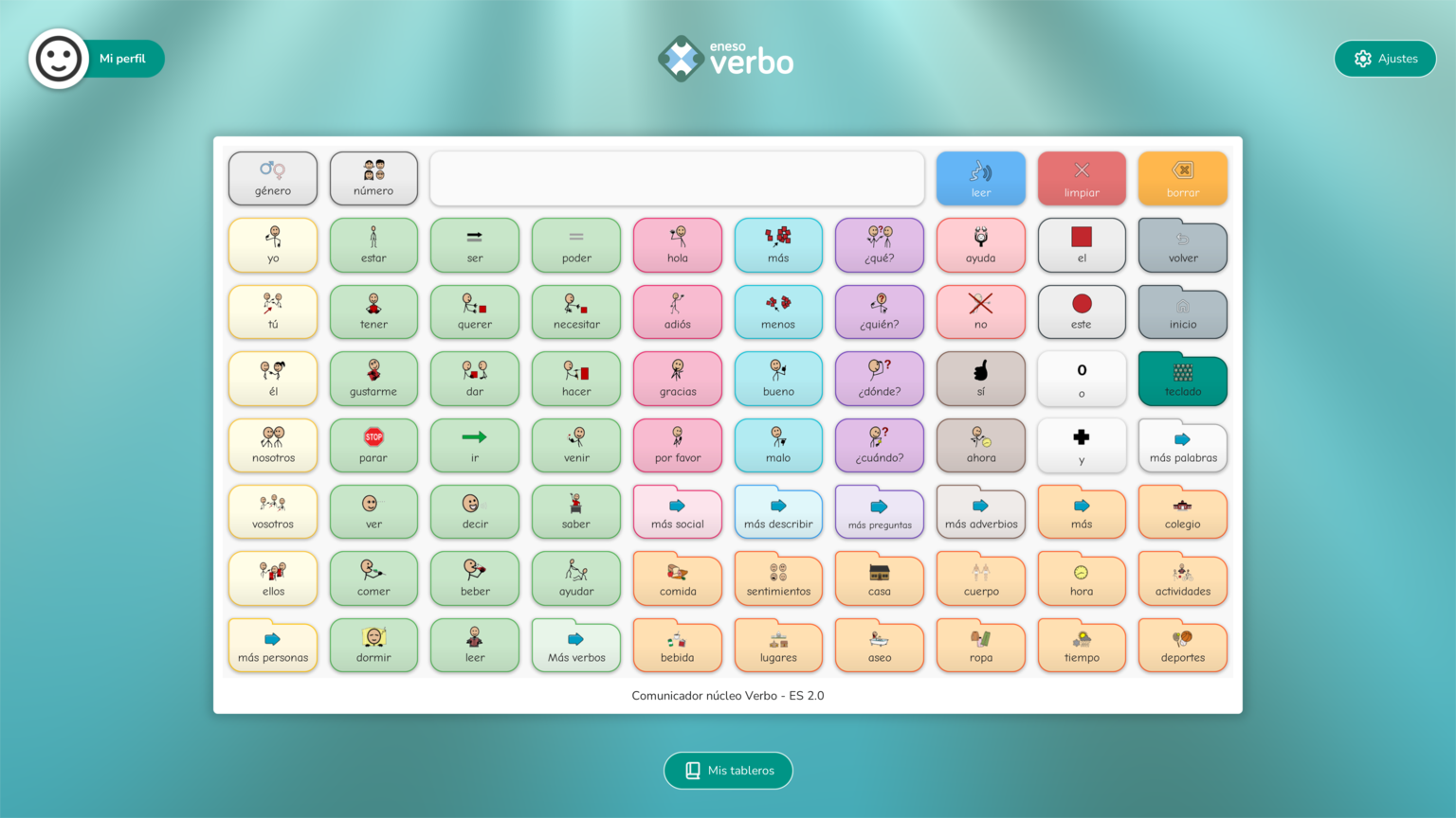 Pantalla principal